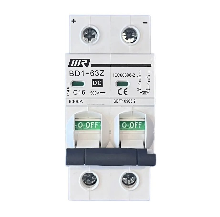 Magnetotérmico Corriente continua 16A 500 V DC